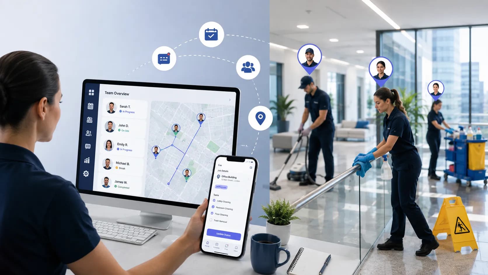 Coordinate Your Cleaning Team
