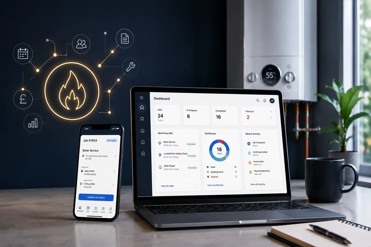 Run Your Gas Engineering Business from One Platform