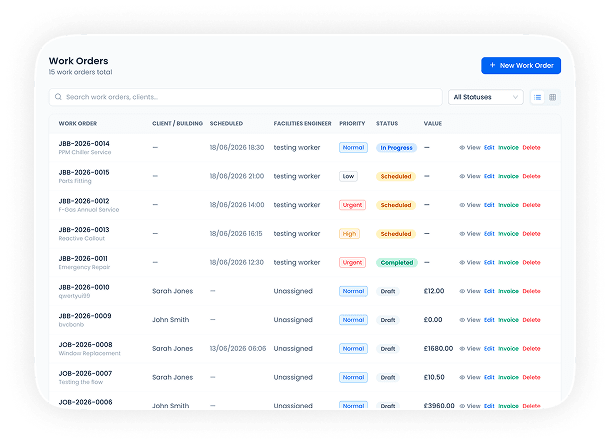 Work Order Management