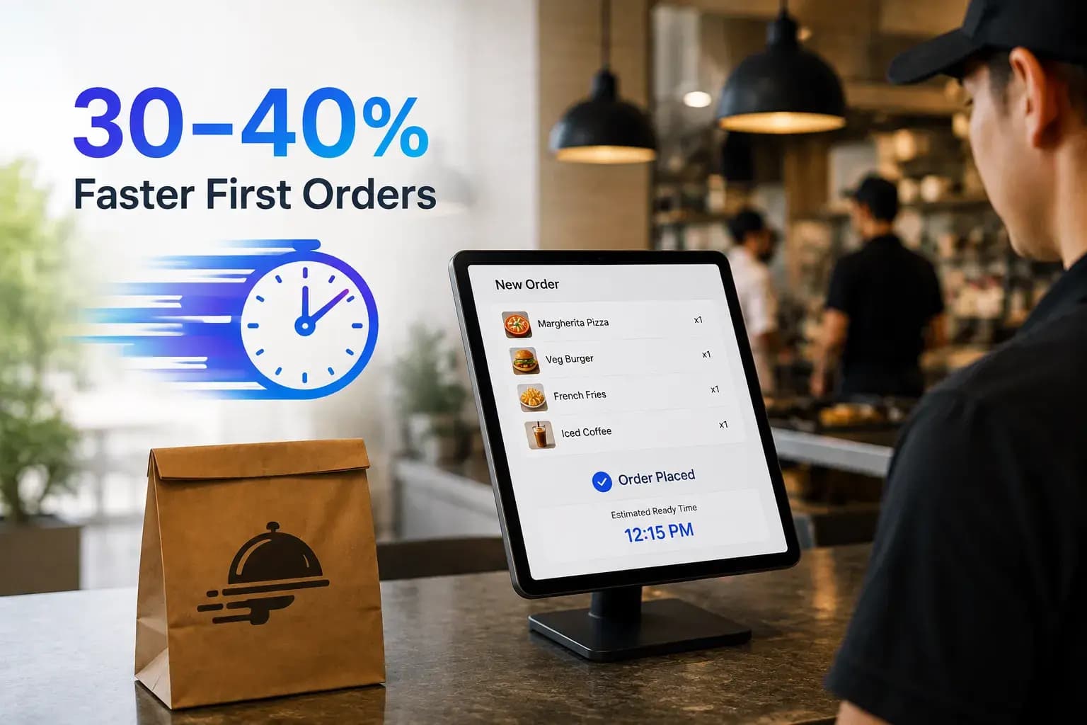 30–40% Faster First Orders